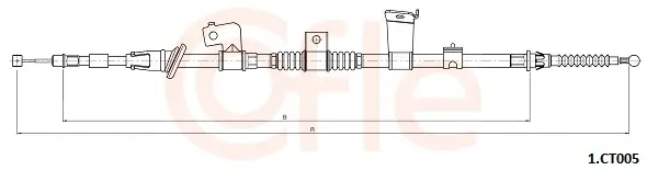 Seilzug, Feststellbremse hinten links COFLE 92.1.CT005
