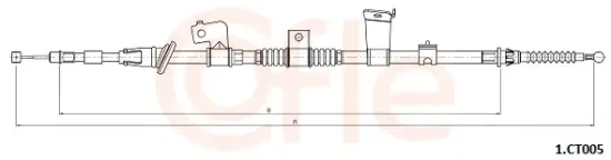 Seilzug, Feststellbremse hinten links COFLE 92.1.CT005 Bild Seilzug, Feststellbremse hinten links COFLE 92.1.CT005