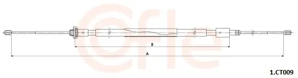 Seilzug, Feststellbremse hinten links hinten rechts COFLE 92.1.CT009