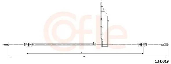 Seilzug, Feststellbremse hinten links COFLE 92.1.FD019