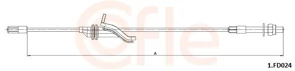 Seilzug, Feststellbremse vorne COFLE 92.1.FD024