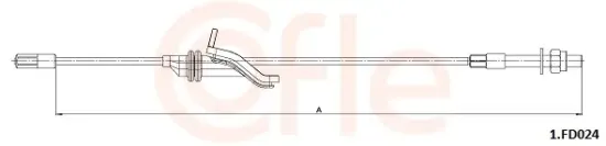 Seilzug, Feststellbremse vorne COFLE 92.1.FD024 Bild Seilzug, Feststellbremse vorne COFLE 92.1.FD024