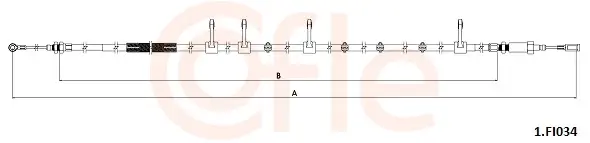 Seilzug, Feststellbremse vorne COFLE 92.1.FI034