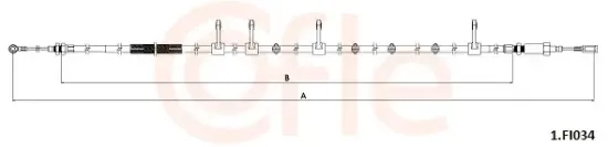 Seilzug, Feststellbremse vorne COFLE 92.1.FI034 Bild Seilzug, Feststellbremse vorne COFLE 92.1.FI034