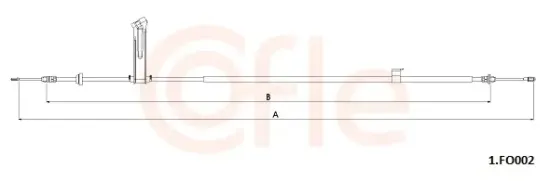 Seilzug, Feststellbremse hinten links COFLE 92.1.FO002 Bild Seilzug, Feststellbremse hinten links COFLE 92.1.FO002