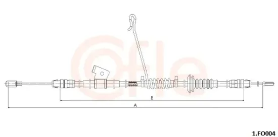 Seilzug, Feststellbremse hinten links COFLE 92.1.FO004 Bild Seilzug, Feststellbremse hinten links COFLE 92.1.FO004