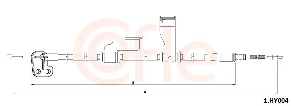 Seilzug, Feststellbremse hinten rechts COFLE 92.1.HY004