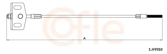 Seilzug, Feststellbremse vorne COFLE 92.1.HY010 Bild Seilzug, Feststellbremse vorne COFLE 92.1.HY010