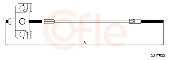 Seilzug, Feststellbremse vorne COFLE 92.1.HY011