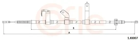 Seilzug, Feststellbremse hinten links COFLE 92.1.KI007 Bild Seilzug, Feststellbremse hinten links COFLE 92.1.KI007