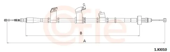 Seilzug, Feststellbremse hinten rechts COFLE 92.1.KI010