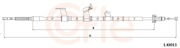Seilzug, Feststellbremse hinten rechts COFLE 92.1.KI013