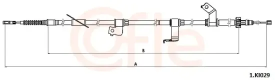 Seilzug, Feststellbremse COFLE 92.1.KI029 Bild Seilzug, Feststellbremse COFLE 92.1.KI029