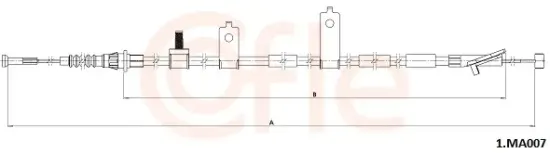 Seilzug, Feststellbremse hinten links COFLE 92.1.MA007 Bild Seilzug, Feststellbremse hinten links COFLE 92.1.MA007