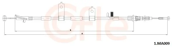 Seilzug, Feststellbremse hinten links COFLE 92.1.MA009