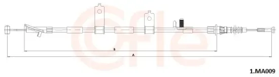 Seilzug, Feststellbremse hinten links COFLE 92.1.MA009 Bild Seilzug, Feststellbremse hinten links COFLE 92.1.MA009