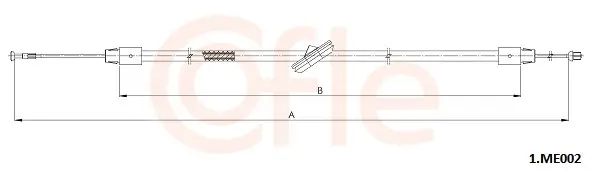 Seilzug, Feststellbremse Mitte COFLE 92.1.ME002