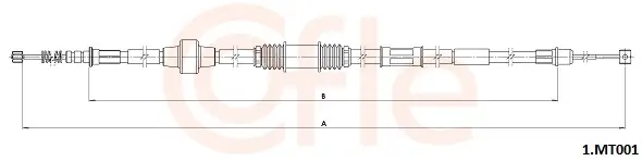 Seilzug, Feststellbremse hinten links COFLE 92.1.MT001