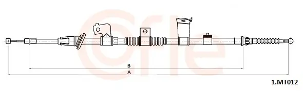 Seilzug, Feststellbremse hinten links COFLE 92.1.MT012