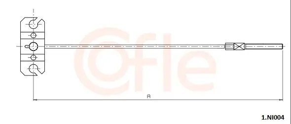 Seilzug, Feststellbremse vorne COFLE 92.1.NI004