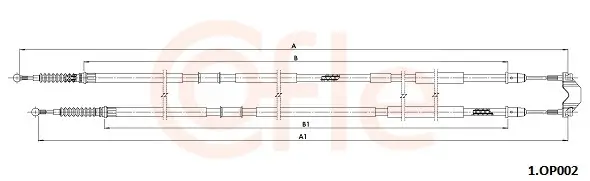Seilzug, Feststellbremse hinten COFLE 92.1.OP002