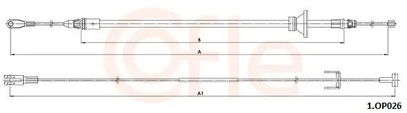 Seilzug, Feststellbremse vorne COFLE 92.1.OP026