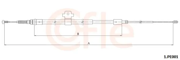 Seilzug, Feststellbremse hinten links COFLE 92.1.PE001