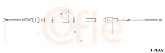 Seilzug, Feststellbremse hinten rechts COFLE 92.1.PE002 Bild Seilzug, Feststellbremse hinten rechts COFLE 92.1.PE002