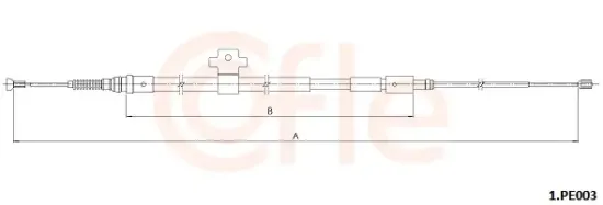 Seilzug, Feststellbremse COFLE 92.1.PE003 Bild Seilzug, Feststellbremse COFLE 92.1.PE003
