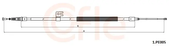 Seilzug, Feststellbremse hinten links hinten rechts COFLE 92.1.PE005