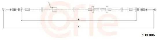 Seilzug, Feststellbremse COFLE 92.1.PE006 Bild Seilzug, Feststellbremse COFLE 92.1.PE006