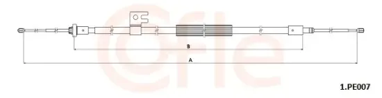 Seilzug, Feststellbremse hinten links hinten rechts COFLE 92.1.PE007 Bild Seilzug, Feststellbremse hinten links hinten rechts COFLE 92.1.PE007