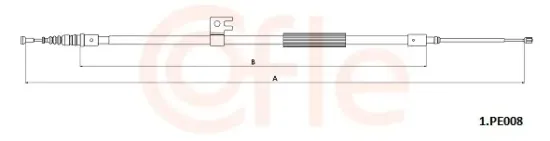 Seilzug, Feststellbremse hinten links hinten rechts COFLE 92.1.PE008 Bild Seilzug, Feststellbremse hinten links hinten rechts COFLE 92.1.PE008