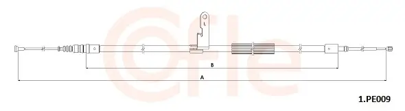 Seilzug, Feststellbremse hinten links COFLE 92.1.PE009