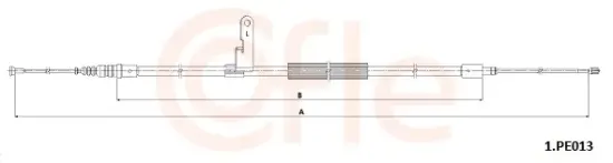 Seilzug, Feststellbremse hinten links COFLE 92.1.PE013 Bild Seilzug, Feststellbremse hinten links COFLE 92.1.PE013