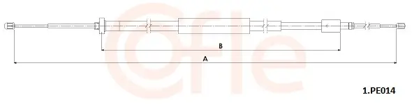 Seilzug, Feststellbremse hinten links hinten rechts COFLE 92.1.PE014