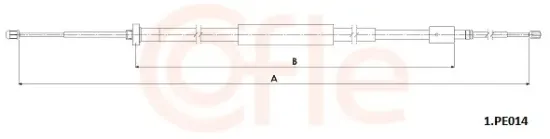 Seilzug, Feststellbremse hinten links hinten rechts COFLE 92.1.PE014 Bild Seilzug, Feststellbremse hinten links hinten rechts COFLE 92.1.PE014