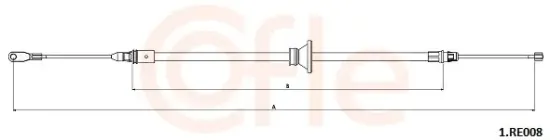 Seilzug, Feststellbremse vorne COFLE 92.1.RE008 Bild Seilzug, Feststellbremse vorne COFLE 92.1.RE008