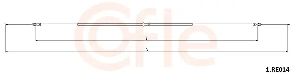 Seilzug, Feststellbremse hinten links hinten rechts COFLE 92.1.RE014