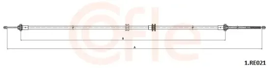 Seilzug, Feststellbremse hinten links hinten rechts COFLE 92.1.RE021 Bild Seilzug, Feststellbremse hinten links hinten rechts COFLE 92.1.RE021