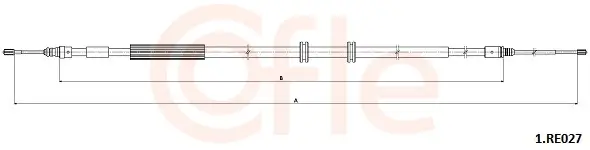 Seilzug, Feststellbremse hinten links hinten rechts COFLE 92.1.RE027