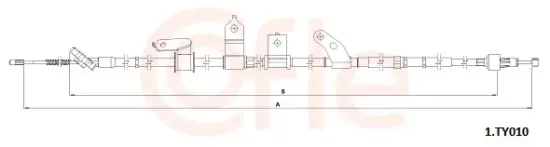 Seilzug, Feststellbremse COFLE 92.1.TY010 Bild Seilzug, Feststellbremse COFLE 92.1.TY010