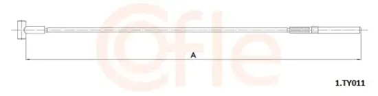 Seilzug, Feststellbremse vorne COFLE 92.1.TY011 Bild Seilzug, Feststellbremse vorne COFLE 92.1.TY011