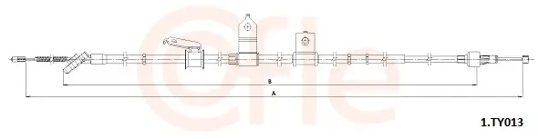 Seilzug, Feststellbremse hinten links COFLE 92.1.TY013