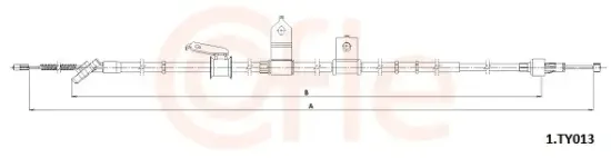 Seilzug, Feststellbremse hinten links COFLE 92.1.TY013 Bild Seilzug, Feststellbremse hinten links COFLE 92.1.TY013