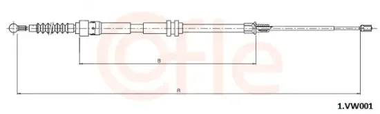 Seilzug, Feststellbremse hinten links hinten rechts COFLE 92.1.VK001 Bild Seilzug, Feststellbremse hinten links hinten rechts COFLE 92.1.VK001