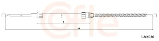 Seilzug, Feststellbremse hinten links hinten rechts COFLE 92.1.VK030 Bild Seilzug, Feststellbremse hinten links hinten rechts COFLE 92.1.VK030