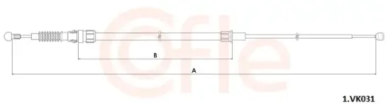 Seilzug, Feststellbremse COFLE 92.1.VK031 Bild Seilzug, Feststellbremse COFLE 92.1.VK031