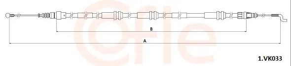Seilzug, Feststellbremse hinten links hinten rechts COFLE 92.1.VK033