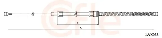 Seilzug, Feststellbremse hinten links hinten rechts COFLE 92.1.VK038 Bild Seilzug, Feststellbremse hinten links hinten rechts COFLE 92.1.VK038
